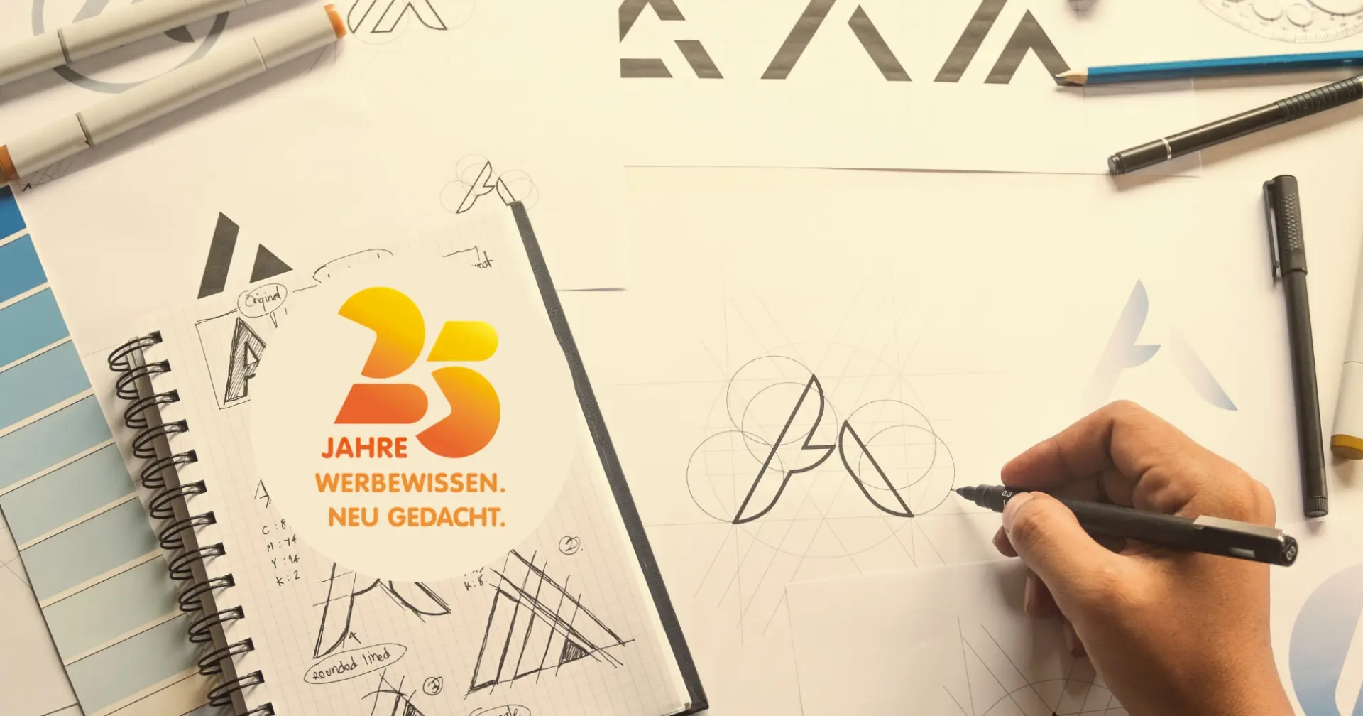 Ein <span class="mil-thin"> Logo </span>entsteht nicht per <span class="mil-thin"> Zufall </span>